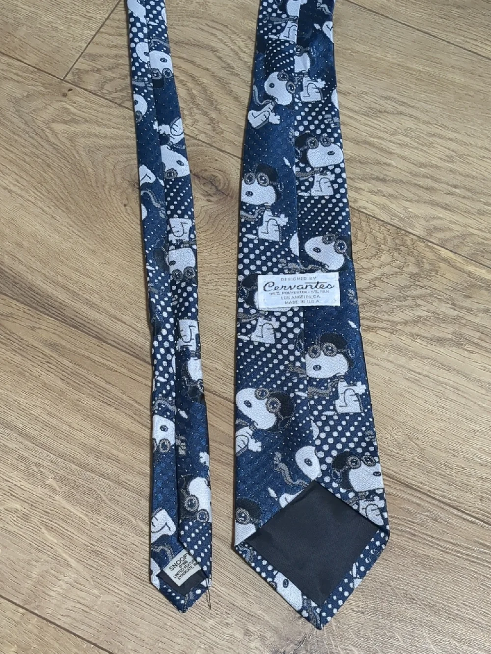 Snoopy Cervantes Navy Blue Neck Tie